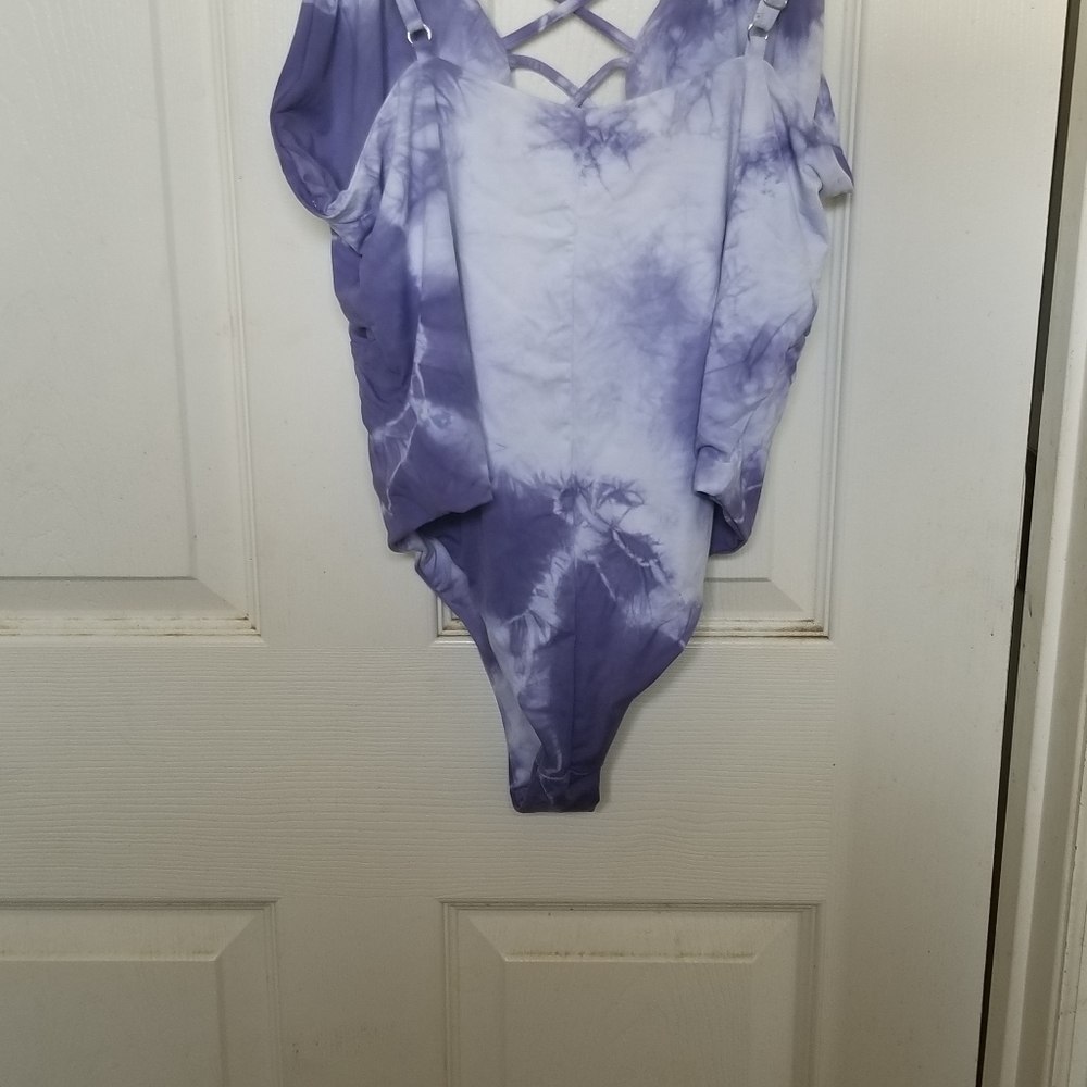 Duppin Dayys swimwear, XL, white and purple